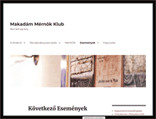 Tablet Screenshot of makadamklub.hu